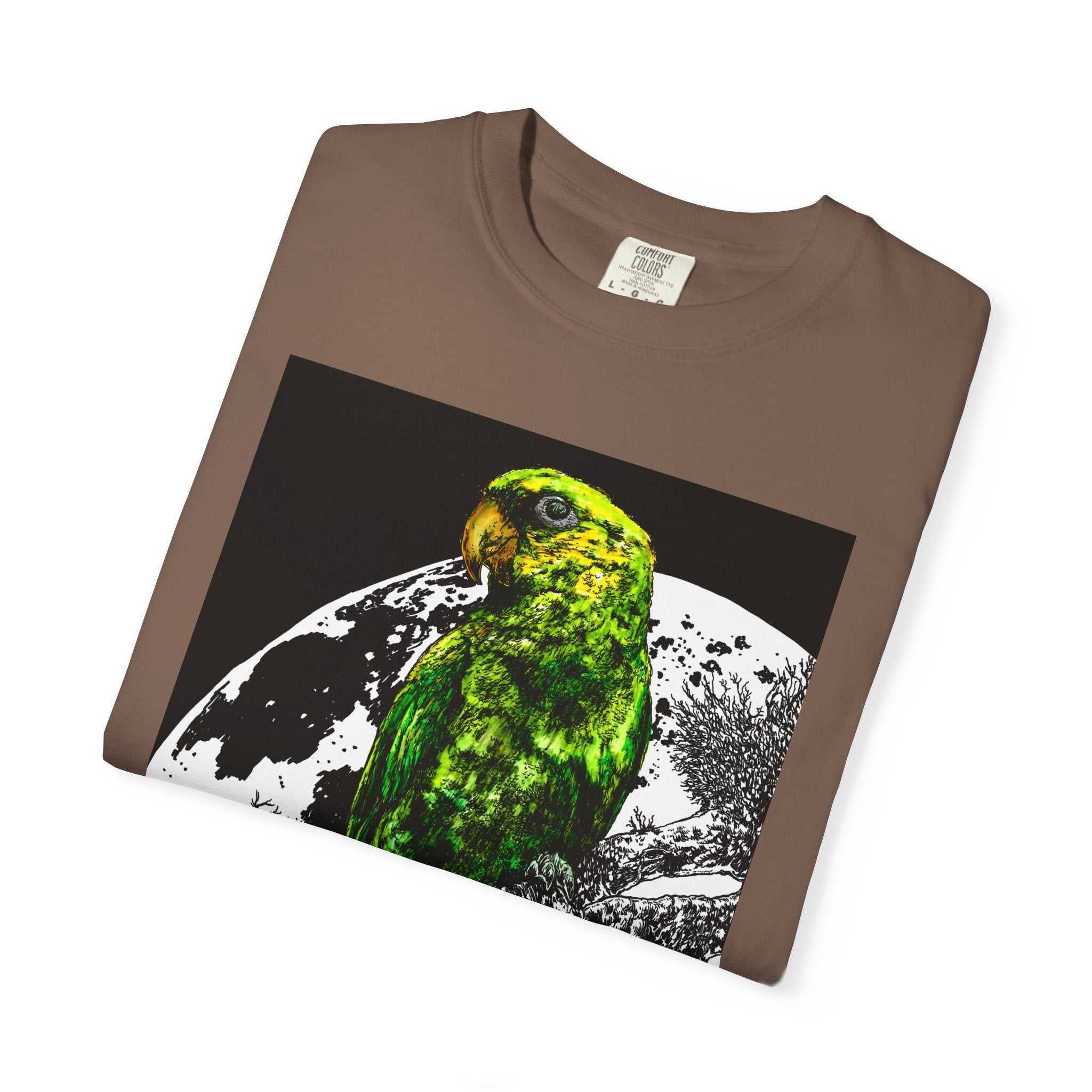 Cool Parrot in the Moonlight Unisex T-shirt