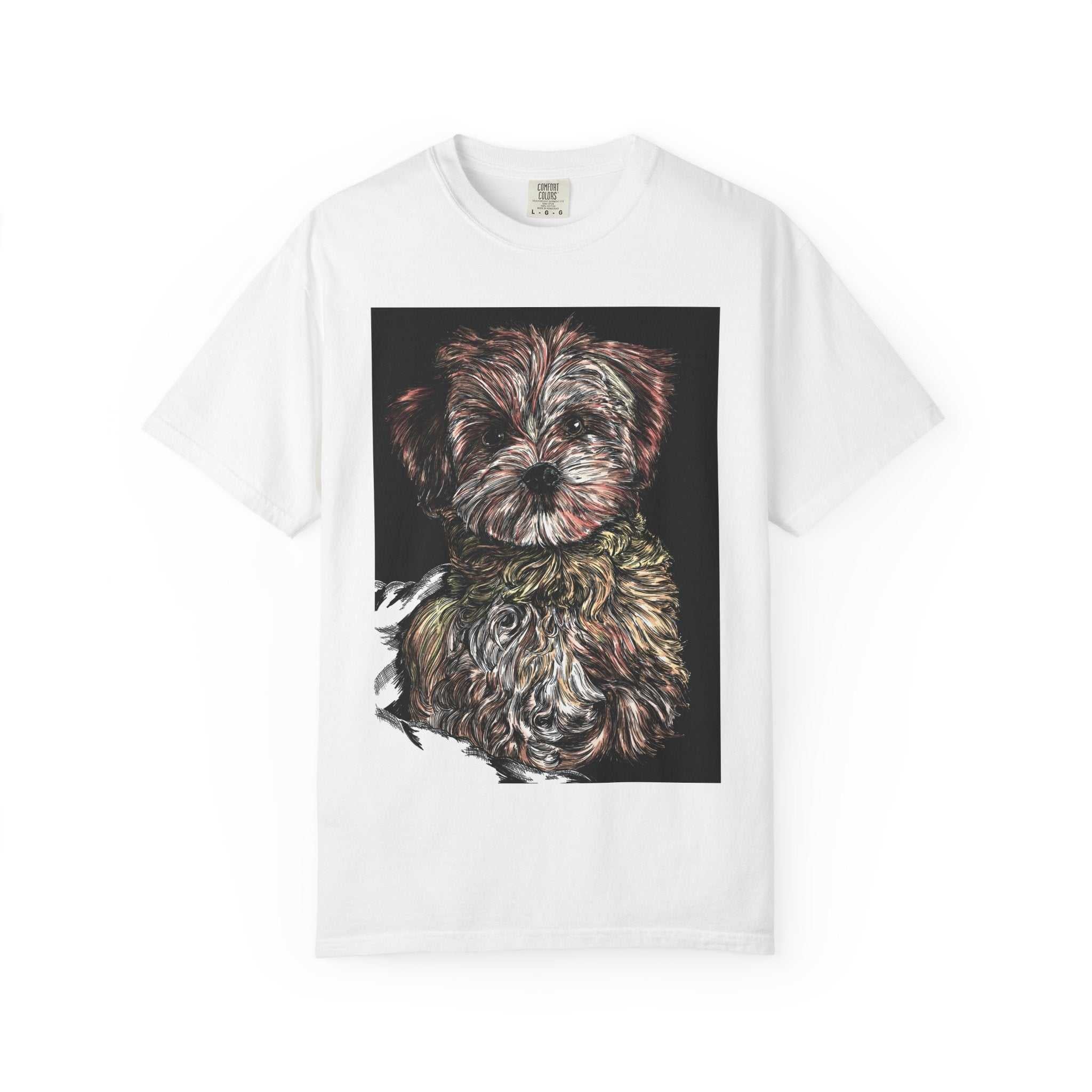 Elevate your style with our Puppy Art Unisex Garment-Dyed T-Shirt – Original Hand-Drawn design. Stand out from the crowd in this unique tee!