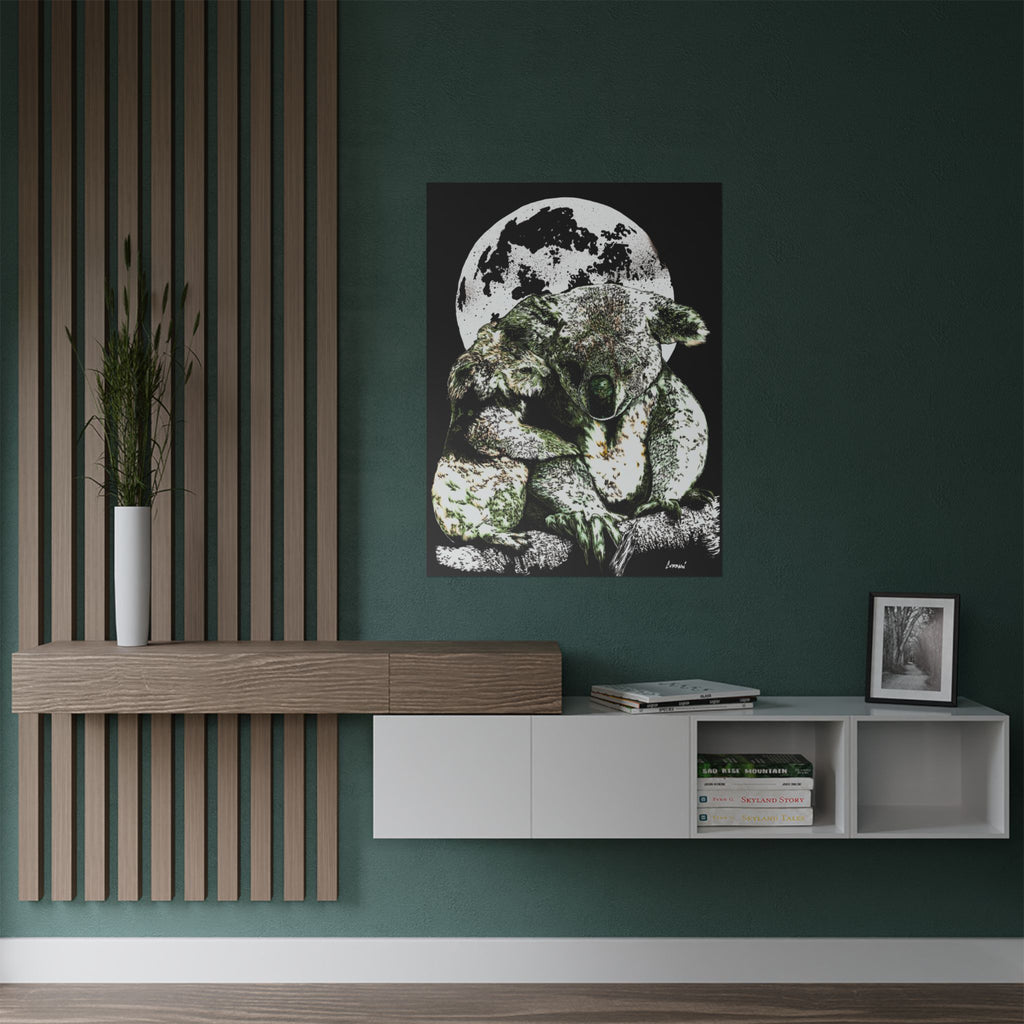 Koala Moon Satin Poster - 300gsm Wall Art for Animal Lovers
