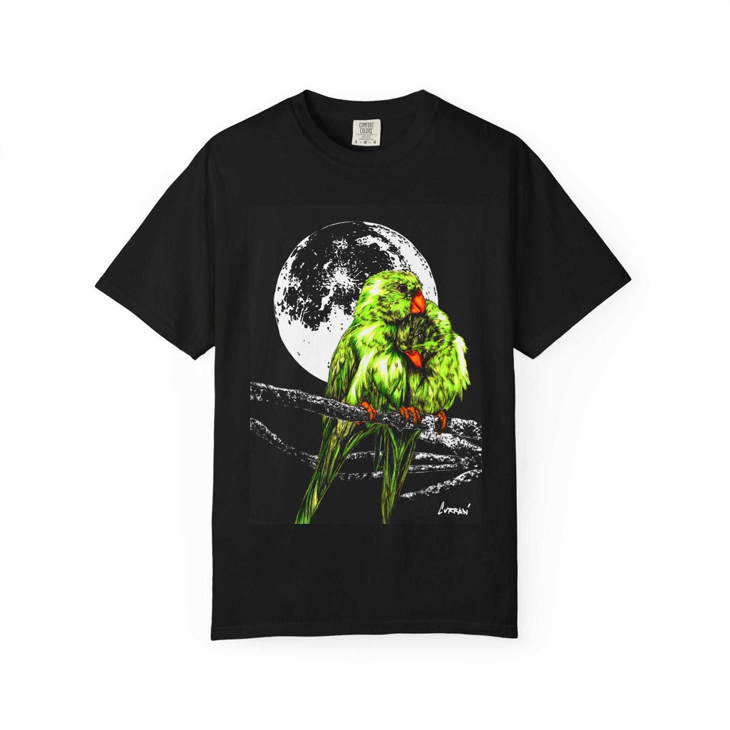 Parrots in the Moonlight Unisex T-shirt.