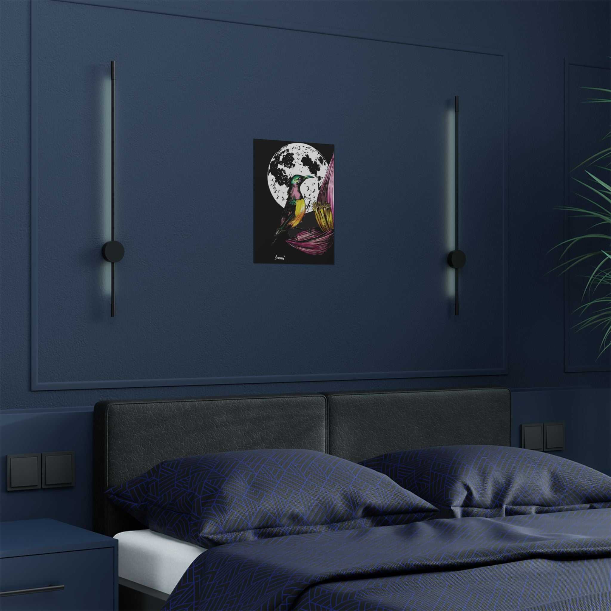 Discover the perfect addition to your nature-inspired decor with our Vibrant Bird Satin Poster - Art Print for Nature Lovers. Brighten up your space today!