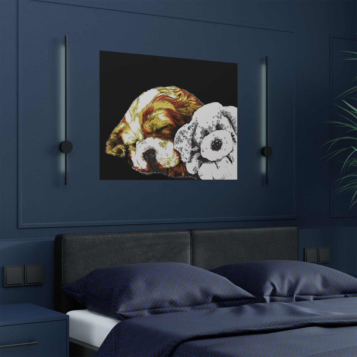 Cocker Spaniel Satin Poster - Heartwarming Dog Design