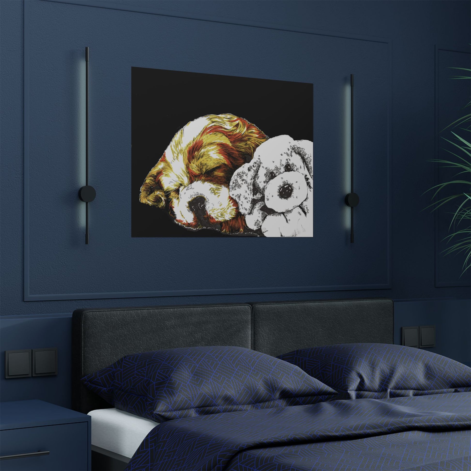 Cocker Spaniel Satin Poster - Heartwarming Dog Design