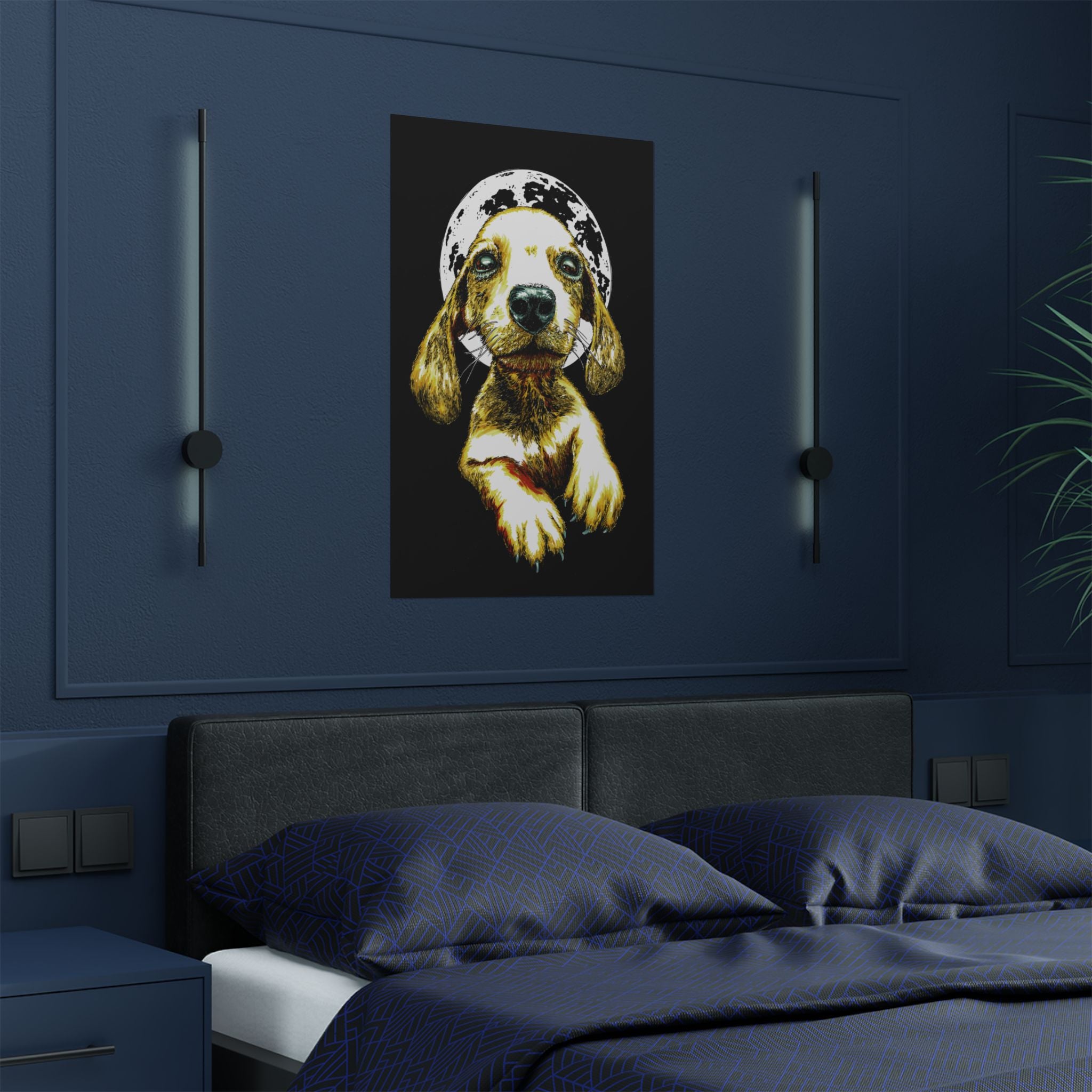 Charming Dog Satin Poster - 300gsm Wall Art Print