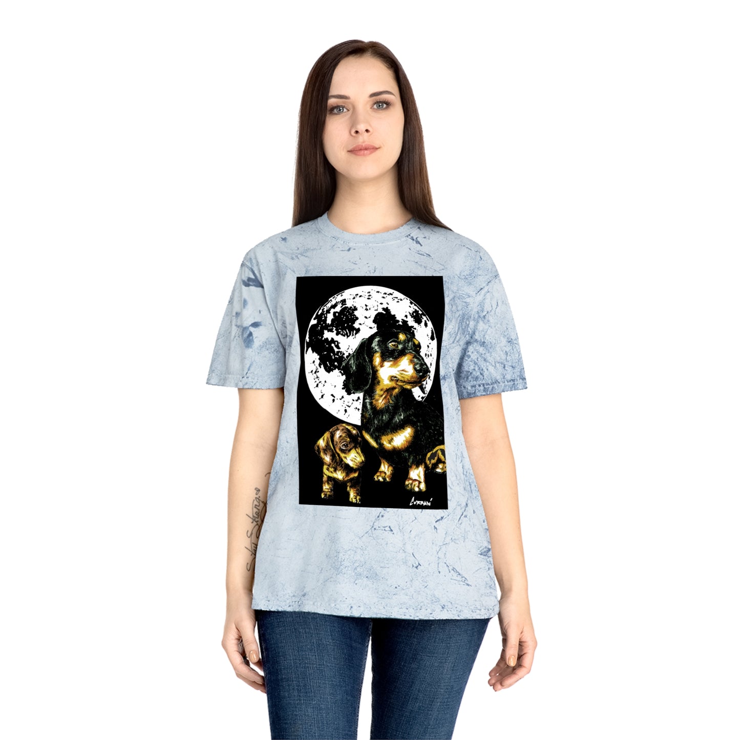 Puppy Color Blast Graphic T-Shirt - Unisex Pet Lover Tee