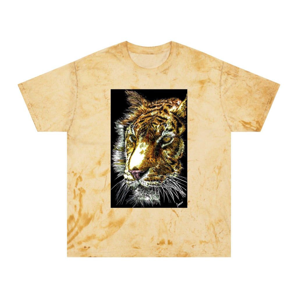 Unisex Color Blast Tiger T Shirt Bold Wildlife Art