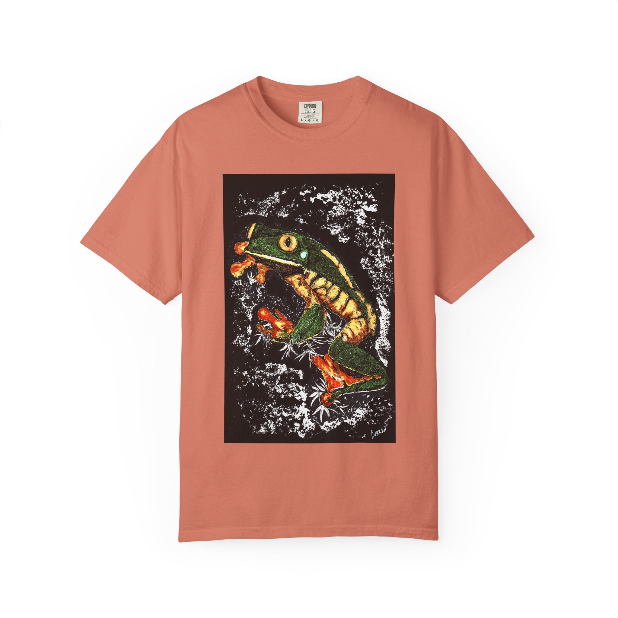 Colorful Frog Unisex T-shirt - Eco-Friendly Art Tee