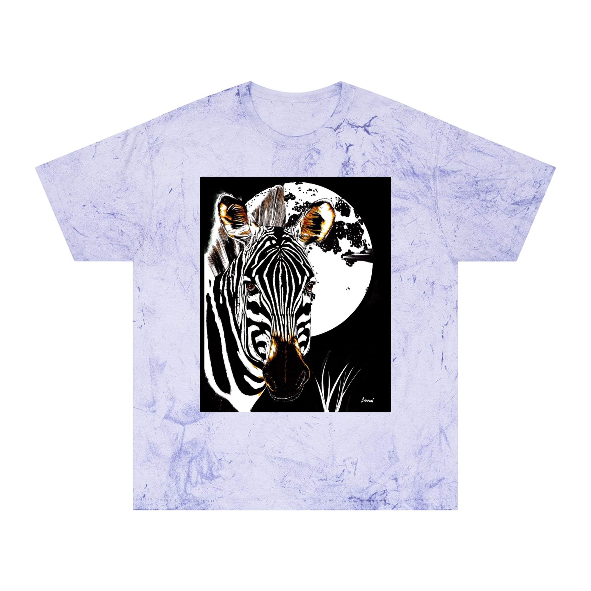 Color Blast Zebra Unisex T shirt