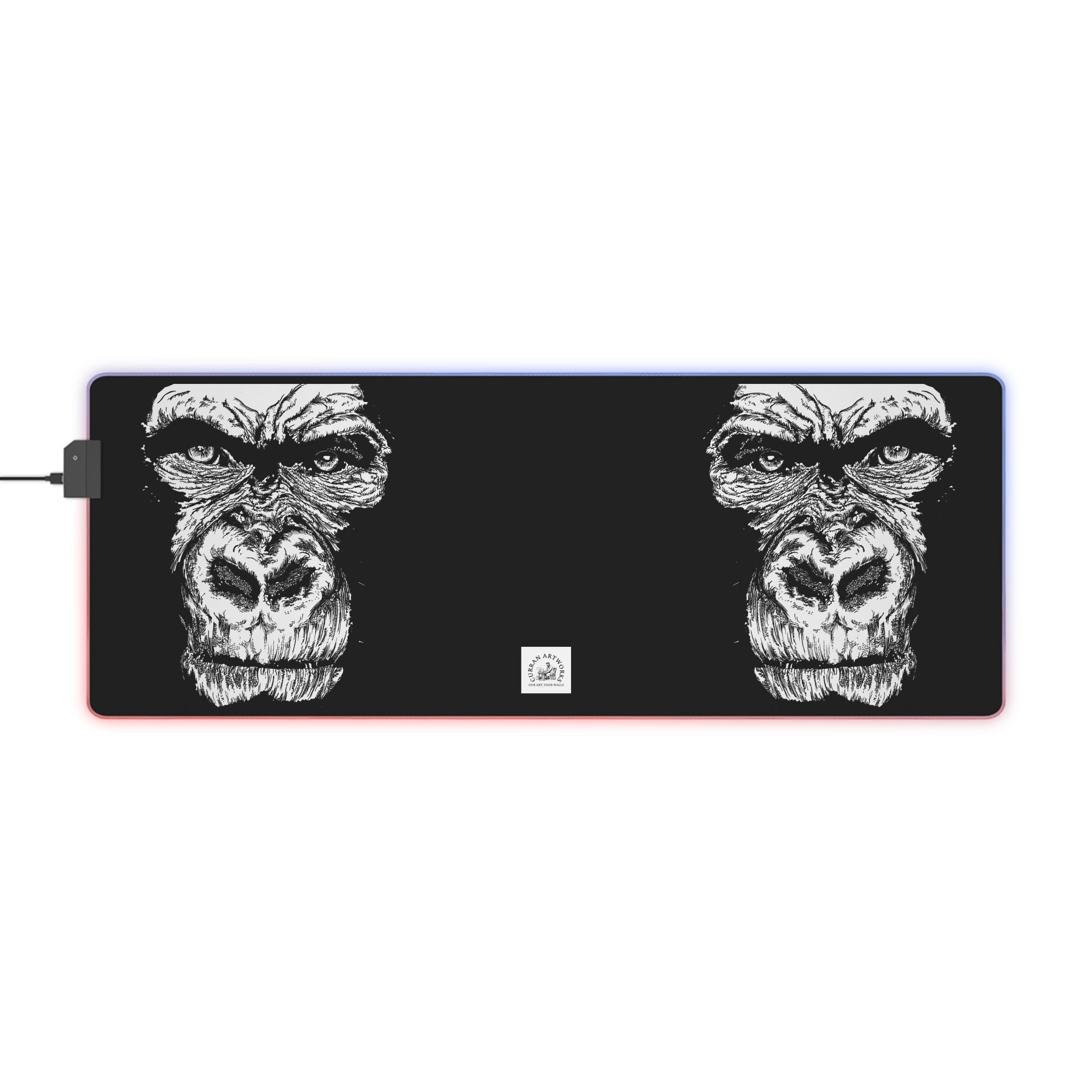 Gorilla Wild Spirit LED Gaming Mouse Pad - Gorilla Design