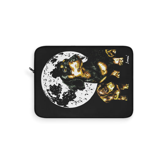 Moonlit Dachshund Laptop Sleeve - Cute Dog Design for Pet Lovers