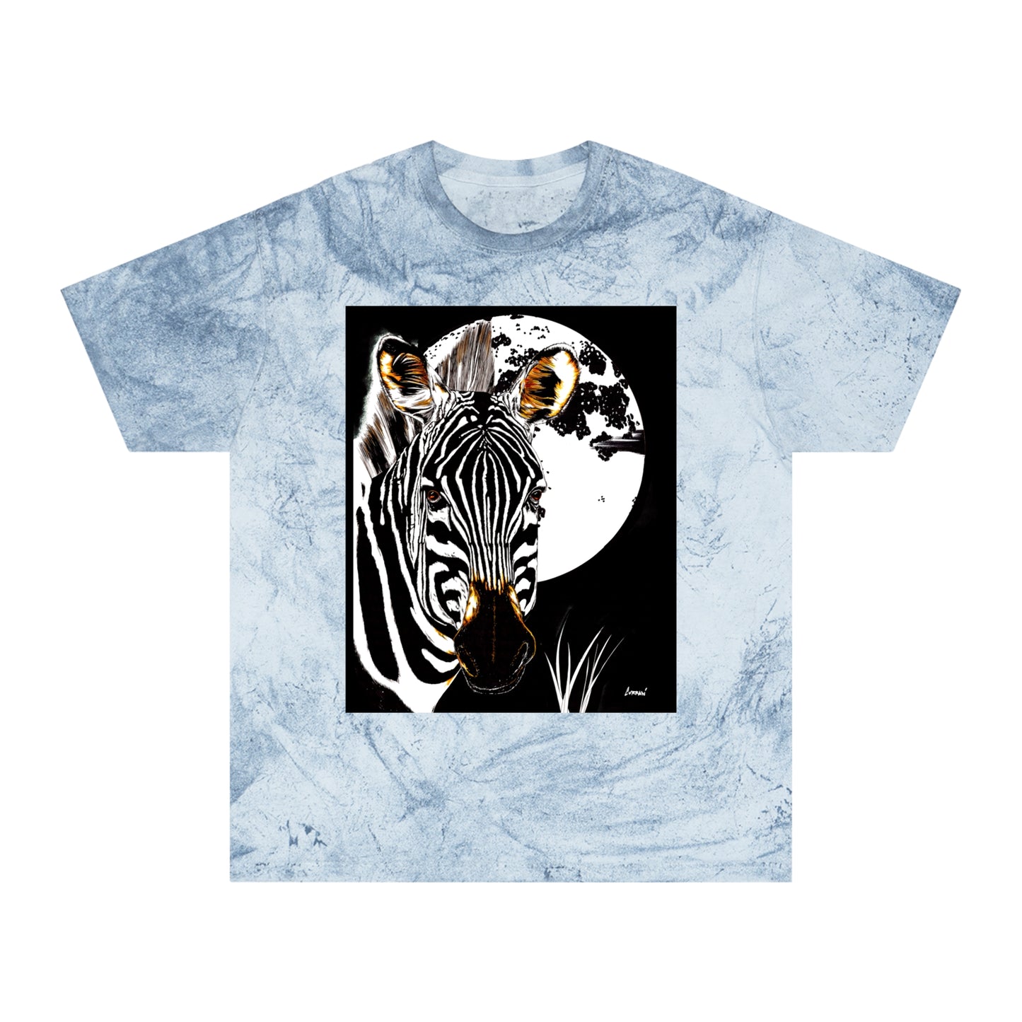 Color Blast Zebra Unisex T shirt
