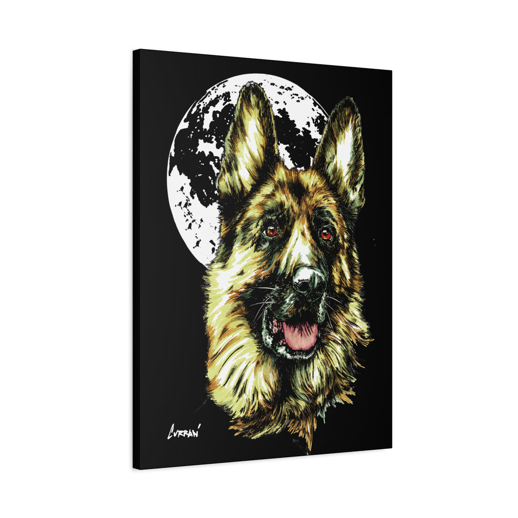 German Shepherd Print, Hand-Drawn Dog Art,