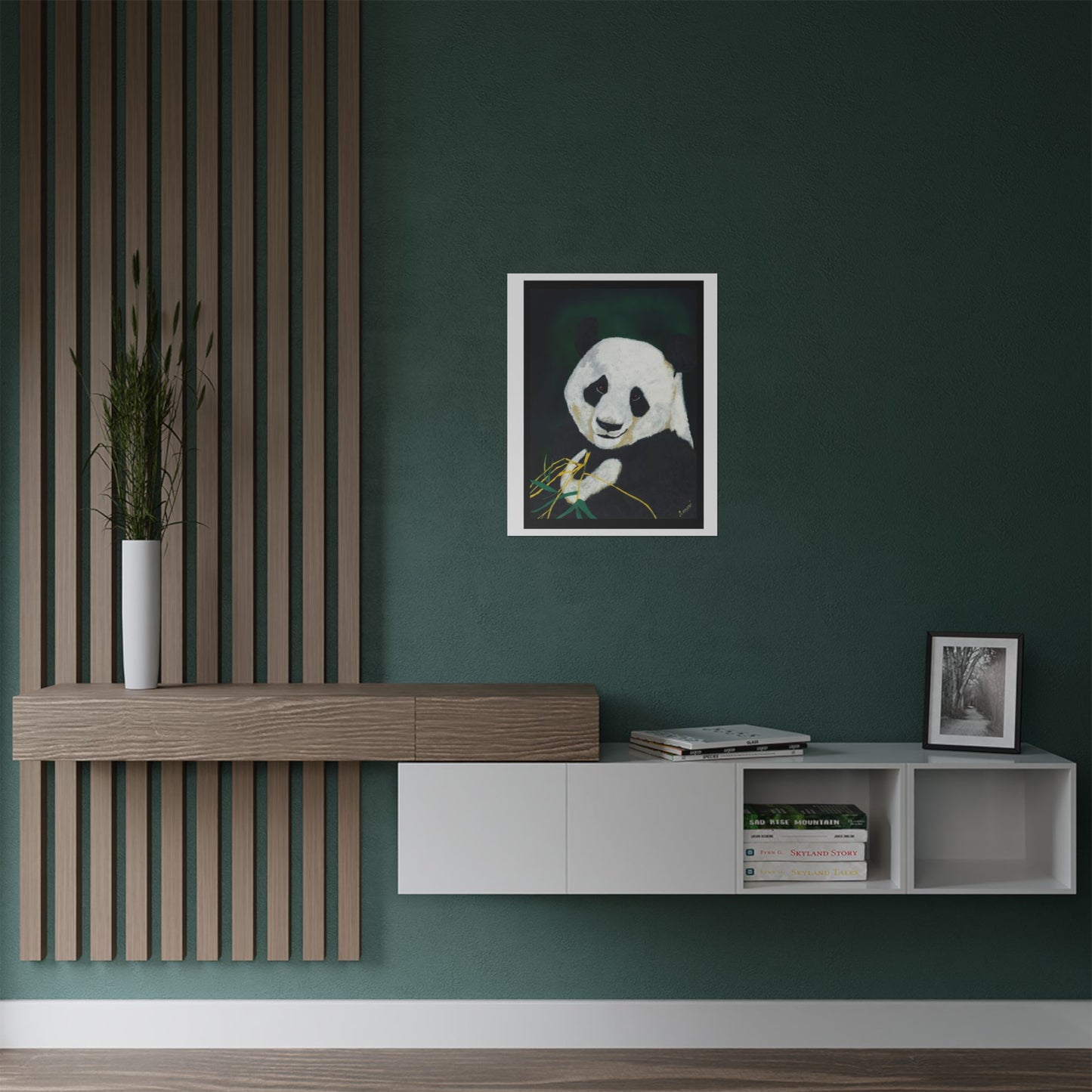 Panda Portrait Satin Poster - 300gsm Wall Art for Nature Lovers