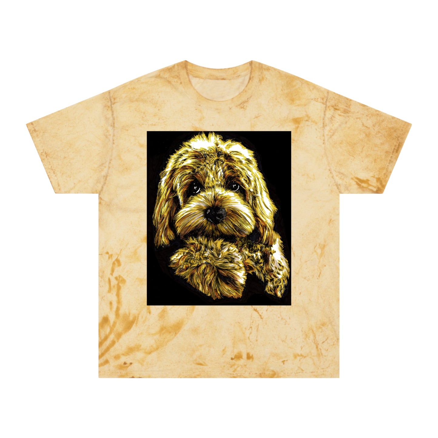 Puppy Color Blast Lover T-Shirt - Unisex Pet Portrait Tee