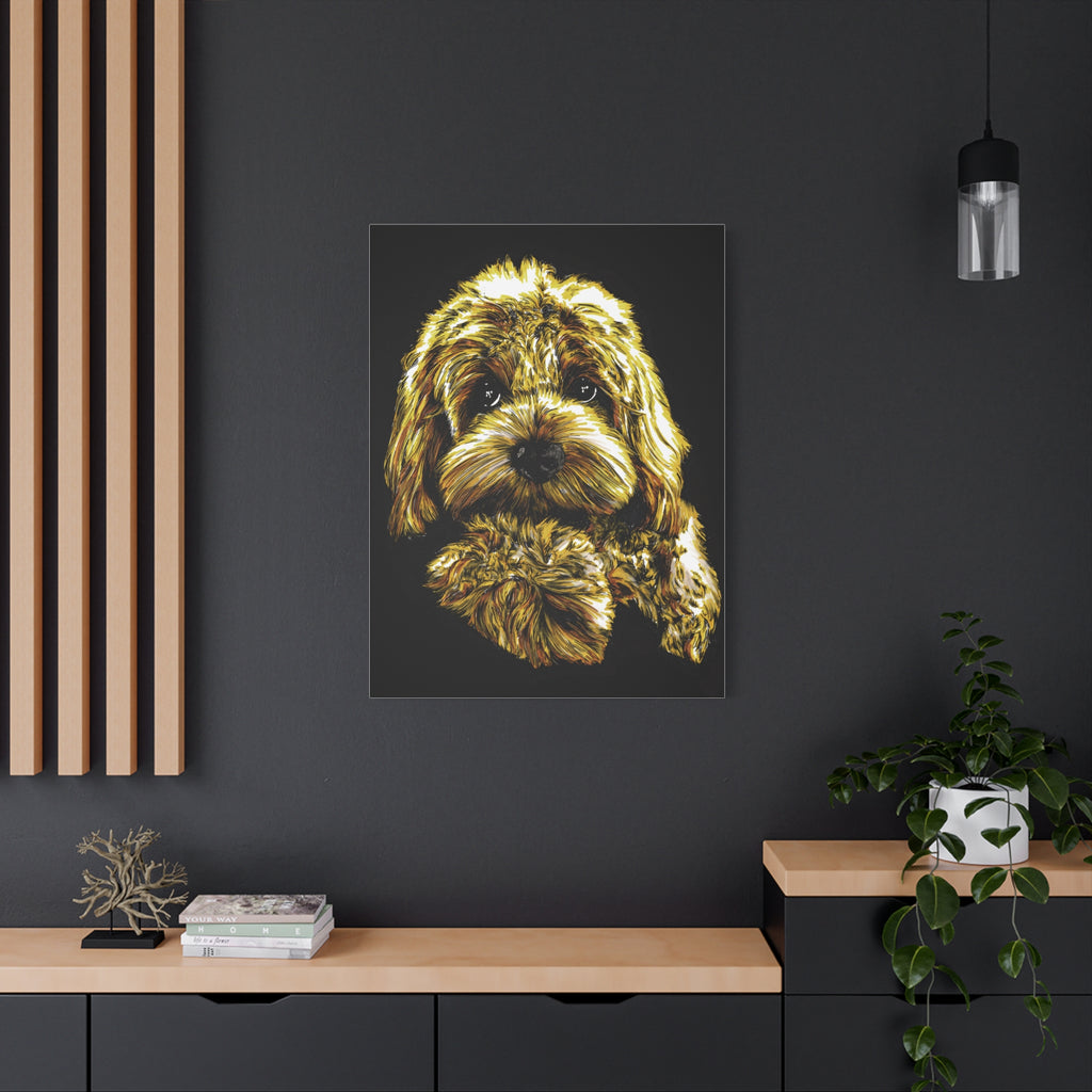 Goldendoodle Print, Hand-Drawn Original Dog Art,