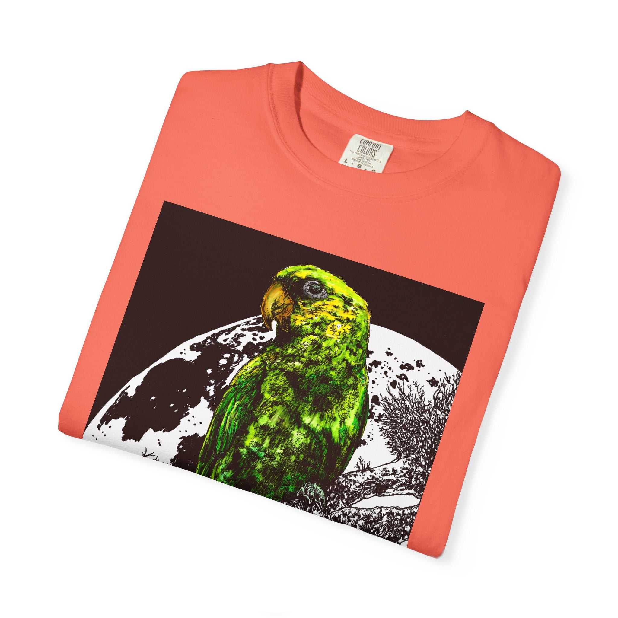 Cool Parrot in the Moonlight Unisex T-shirt