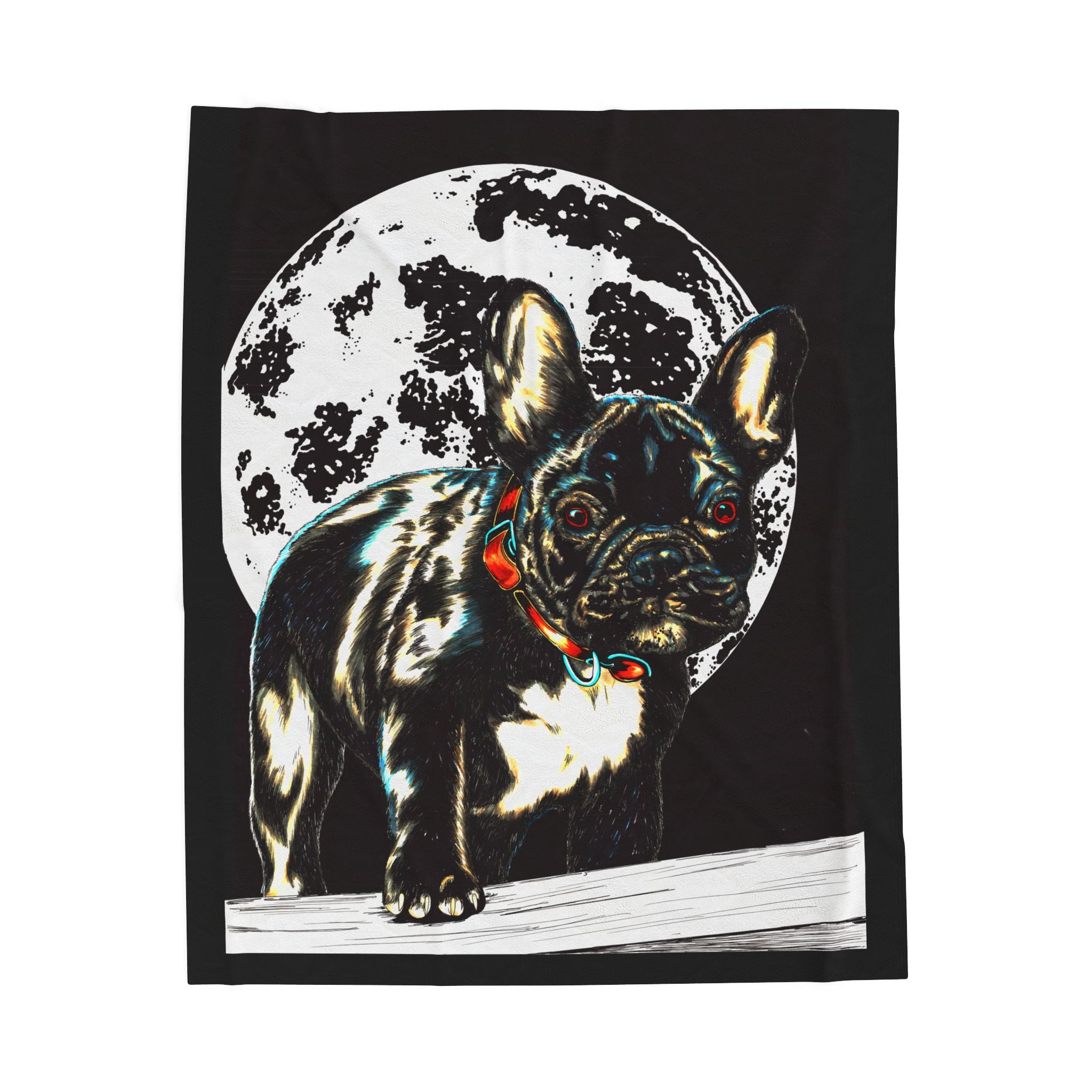 Cozy French Bulldog Velveteen Blanket Perfect for Dog Lovers