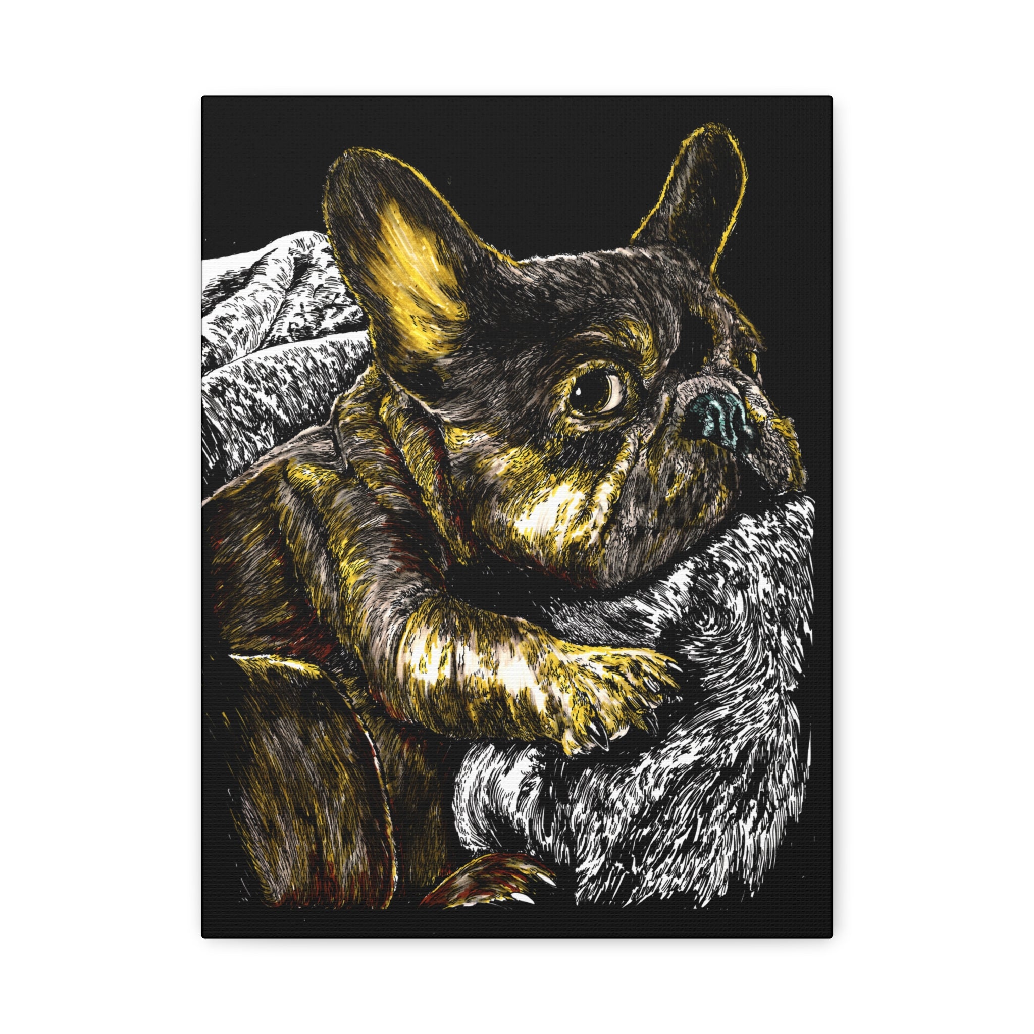 French Bulldog Canvas Wall Art Print of the Original,