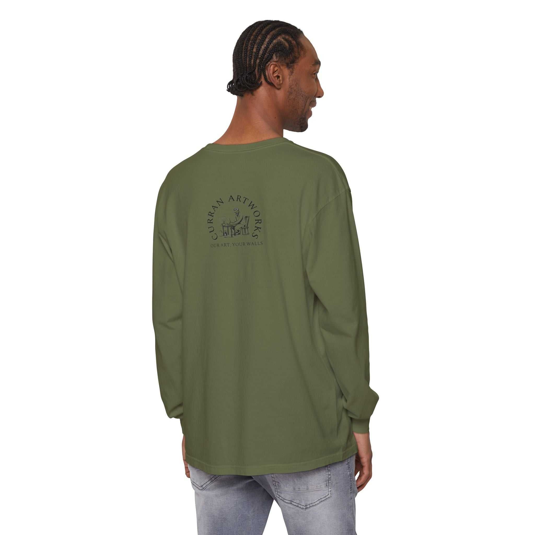 Moonlit Stag Long Sleeve T-Shirt - Unisex Nature Apparel