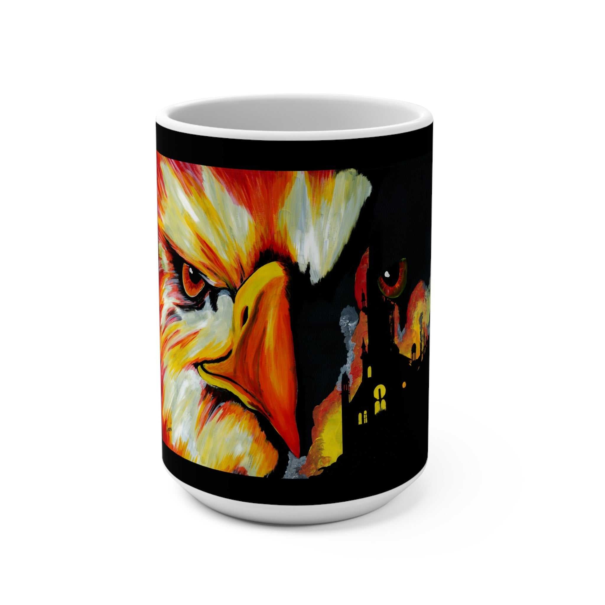 Bold Phoenix Art Mug - 15oz - Perfect for Art Enthusiasts