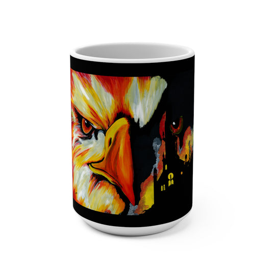 Bold Phoenix Art Mug - 15oz - Perfect for Art Enthusiasts