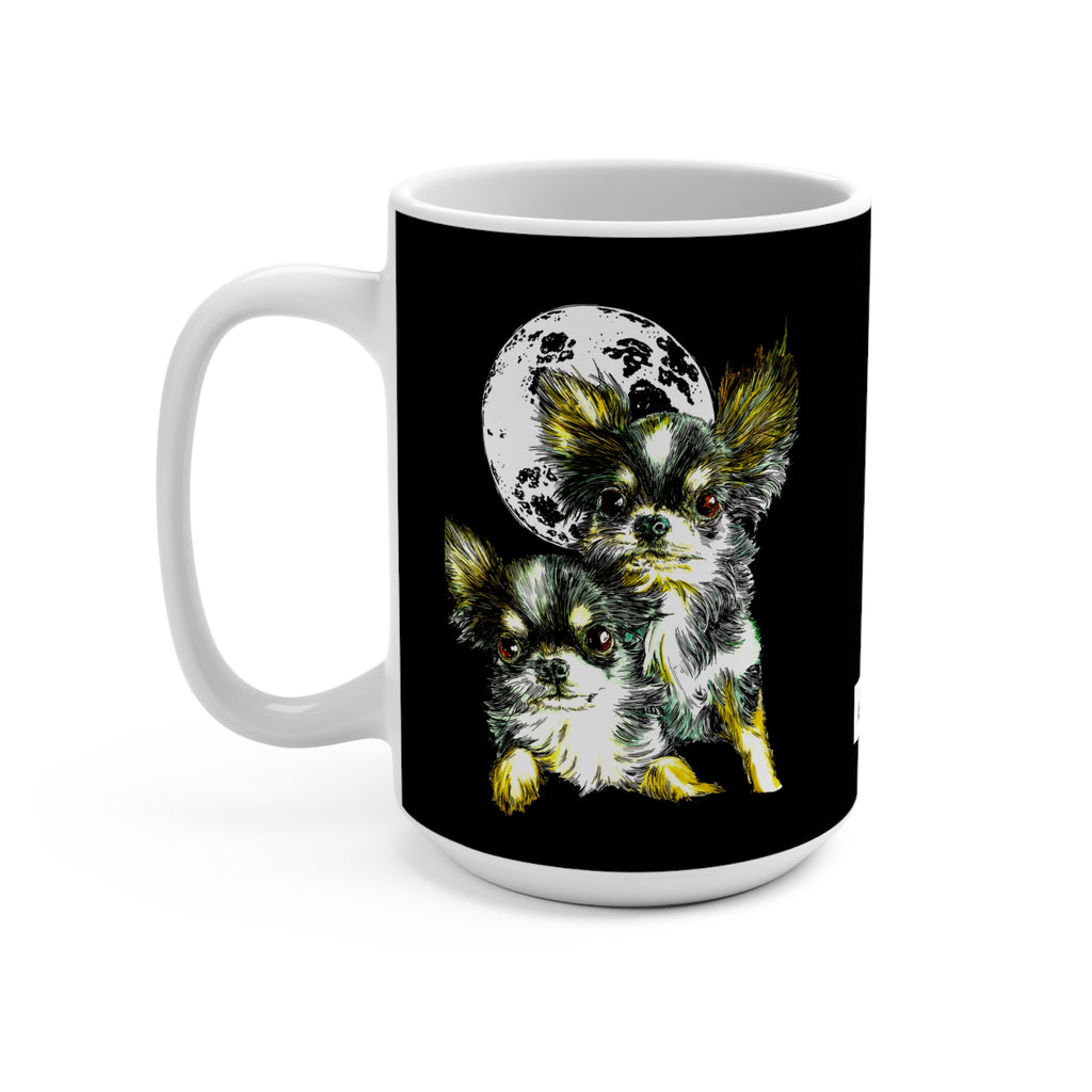 Chihuahua Moonlit Mug - 15oz, Perfect Gift for Dog Lovers