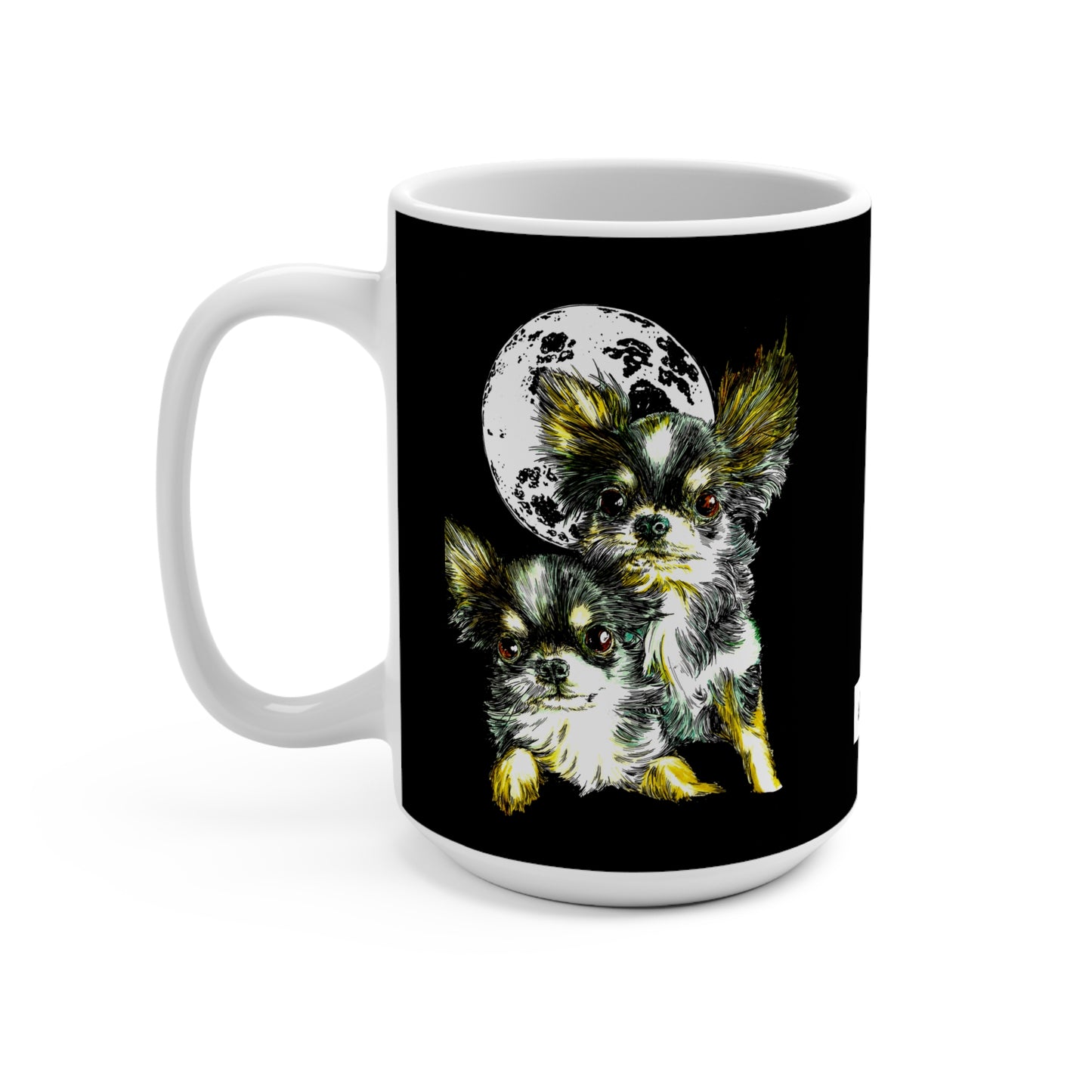 Chihuahua Moonlit Mug - 15oz, Perfect Gift for Dog Lovers