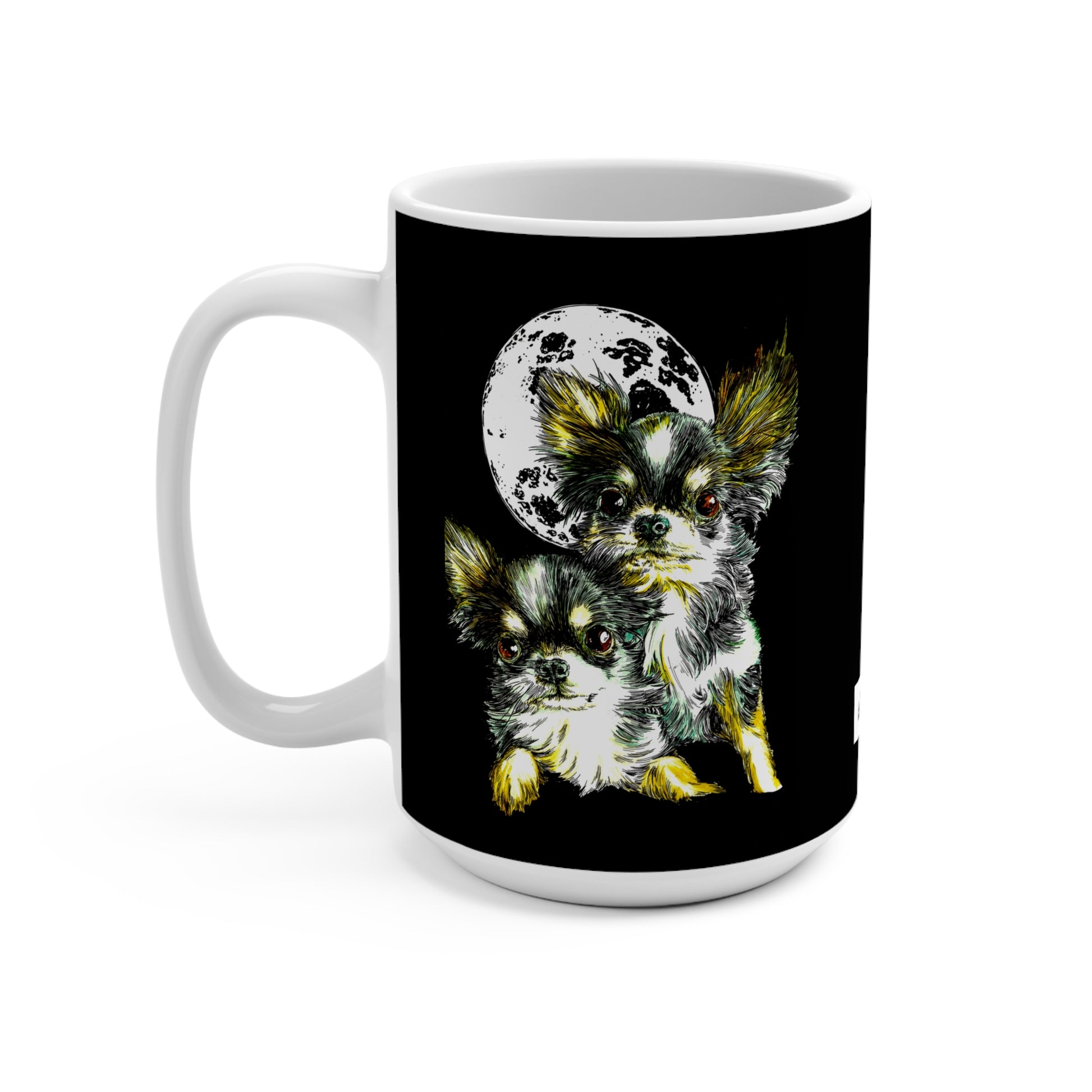 Chihuahua Moonlit Mug - 15oz, Perfect Gift for Dog Lovers