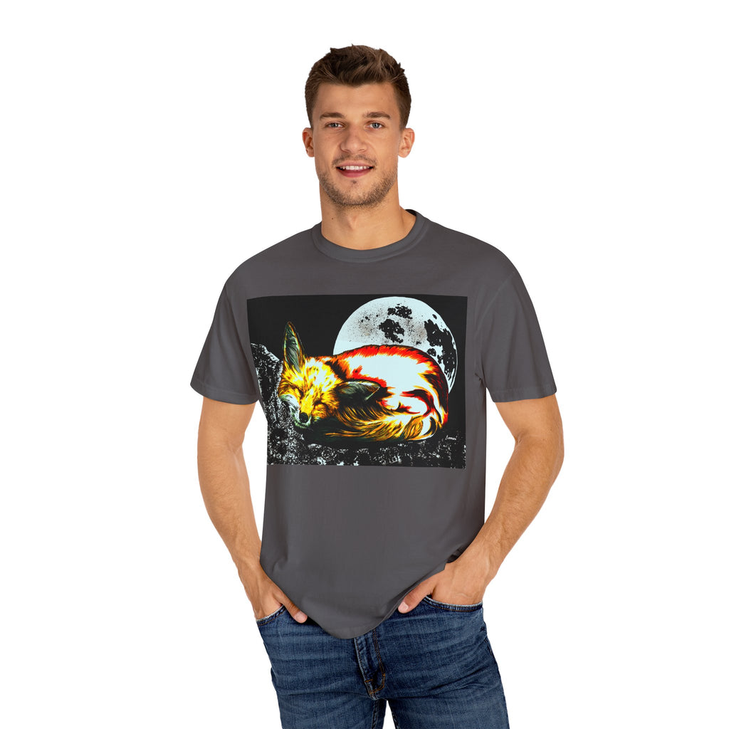 Dreamy Red Fox Graphic Unisex T-Shirt - Night Vibes