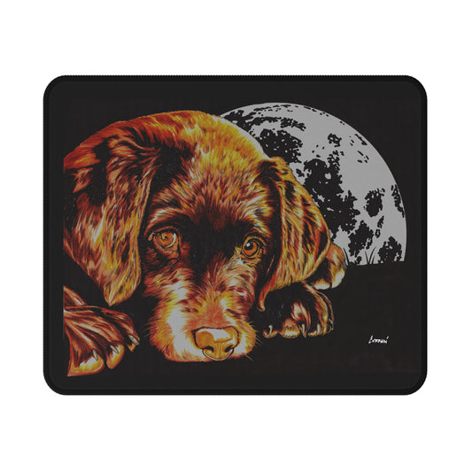 Chocolate Lab Puppy Design Gaming Mouse Pad