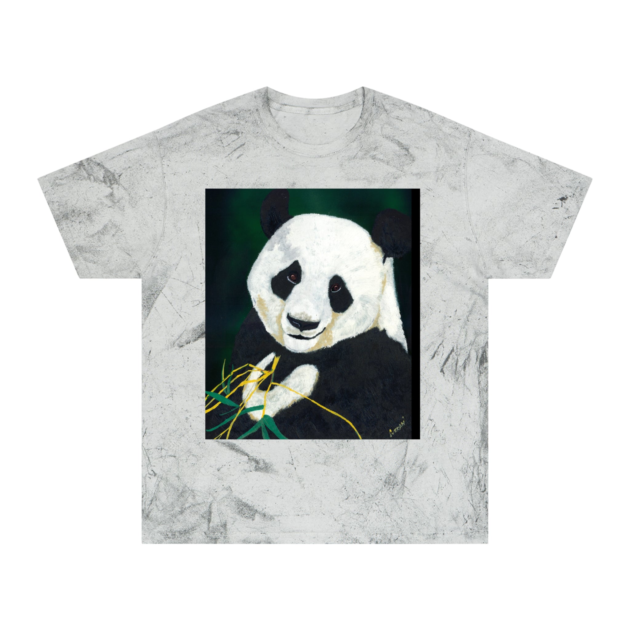 Cute Panda Unisex Color Blast T Shirt Nature Inspired Design