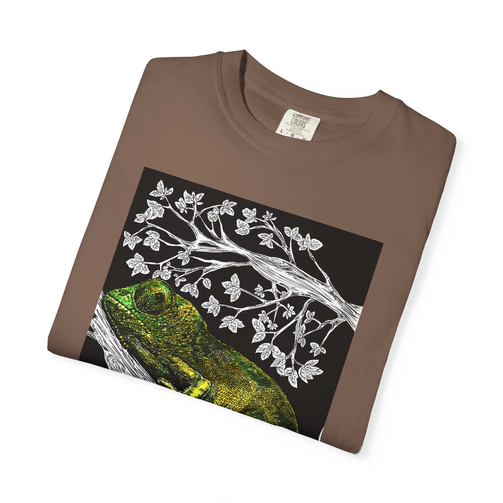 Chameleon Art Unisex Garment-Dyed T-Shirt - Nature Lover's