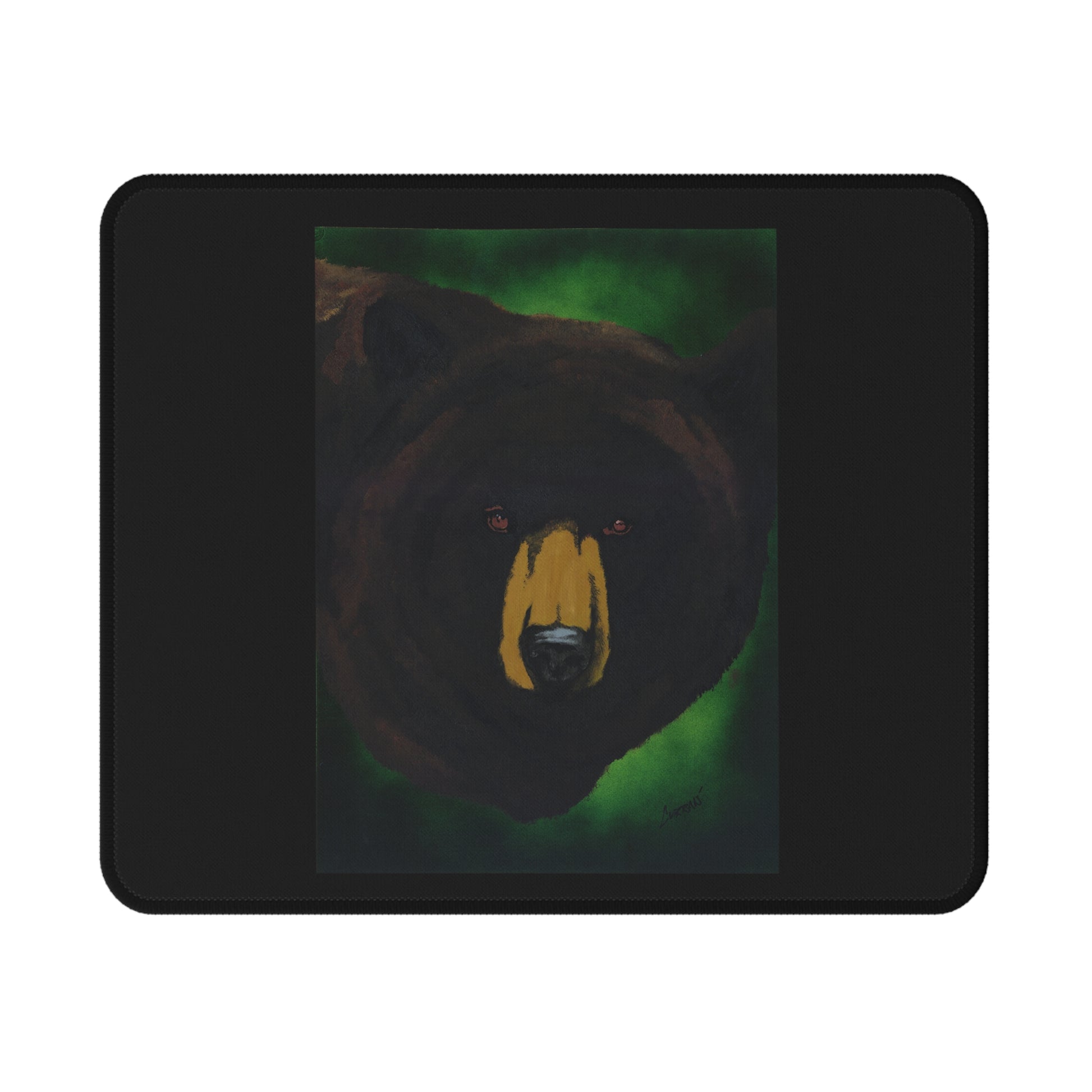 Painted Brown Bear Non-Slip Gaming Mouse Pad