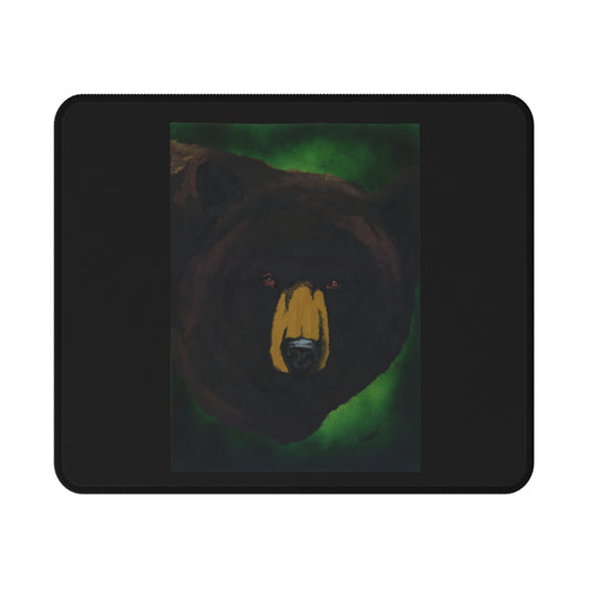 Painted Brown Bear Non-Slip Gaming Mouse Pad