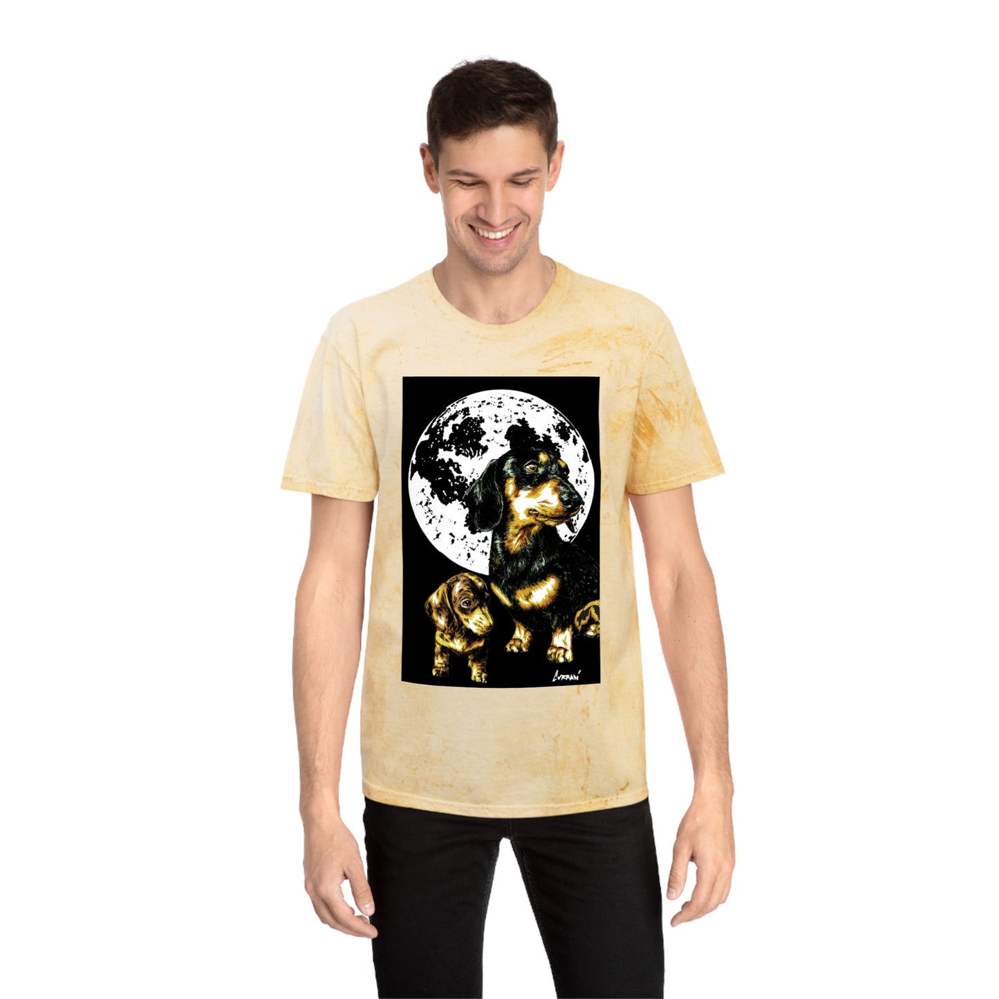 Puppy Color Blast Graphic T-Shirt - Unisex Pet Lover Tee