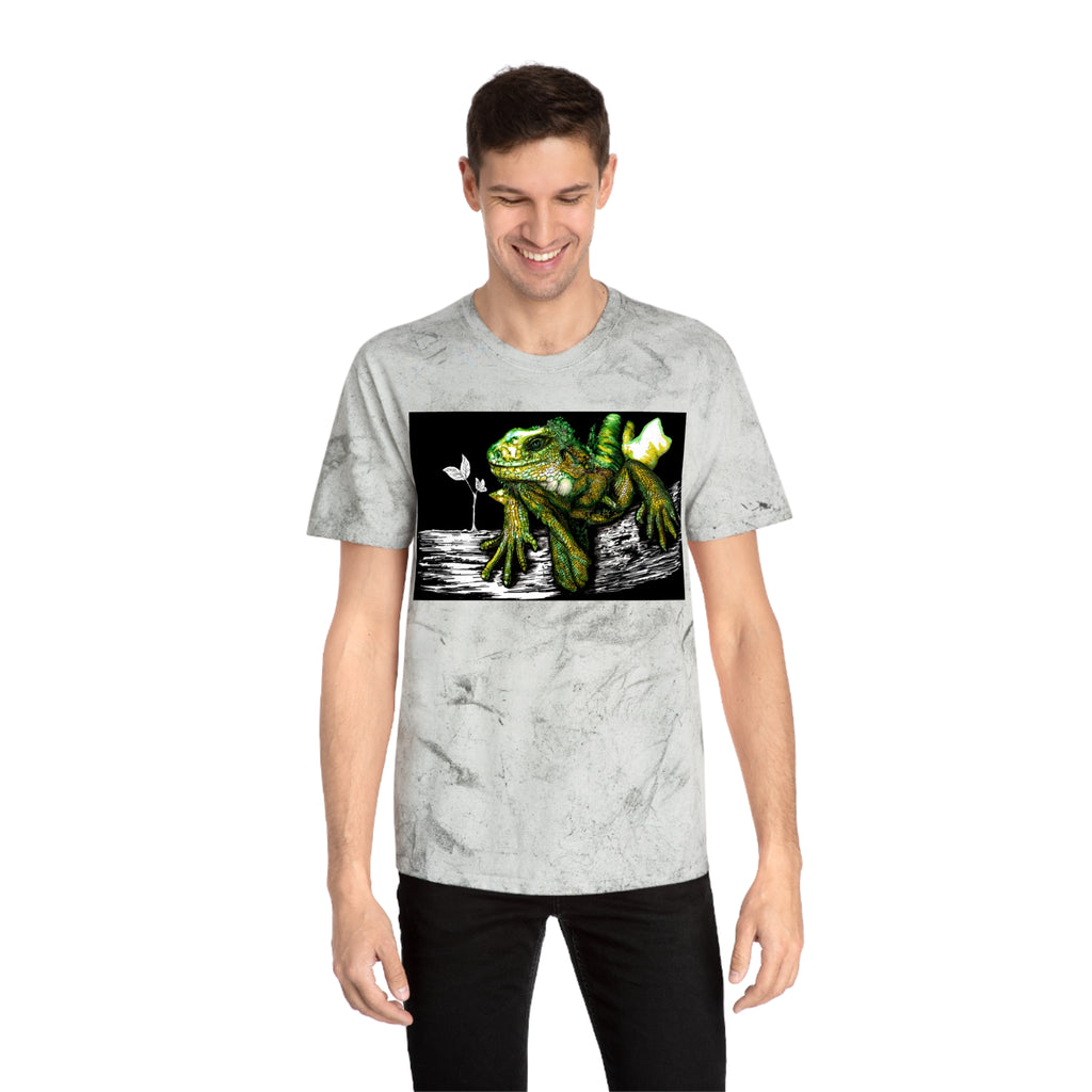 Iguana Unisex Color Blast T-Shirt - Vibrant Nature-Inspired