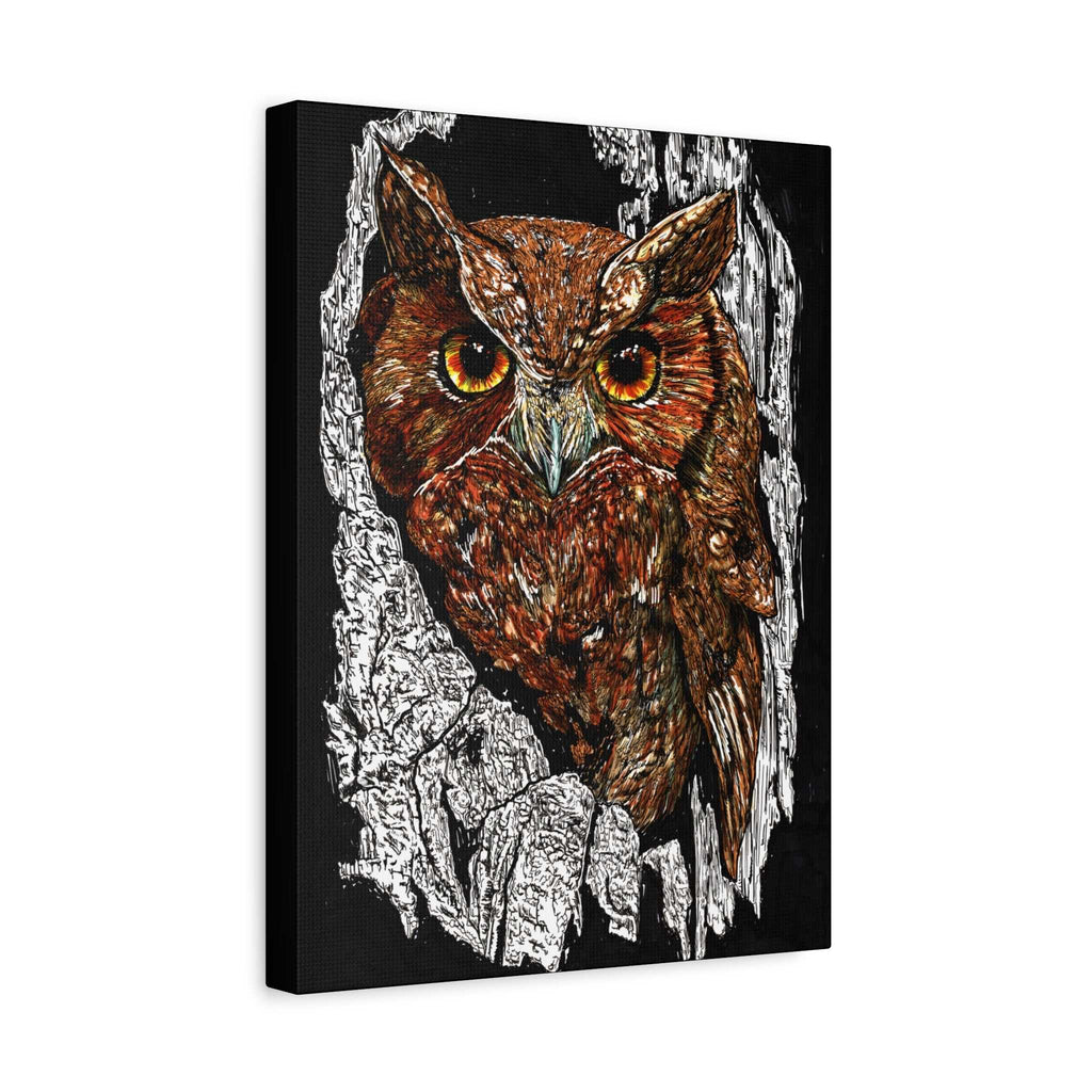 Owls in a Tree Wall Art Canvas Print of the Original,