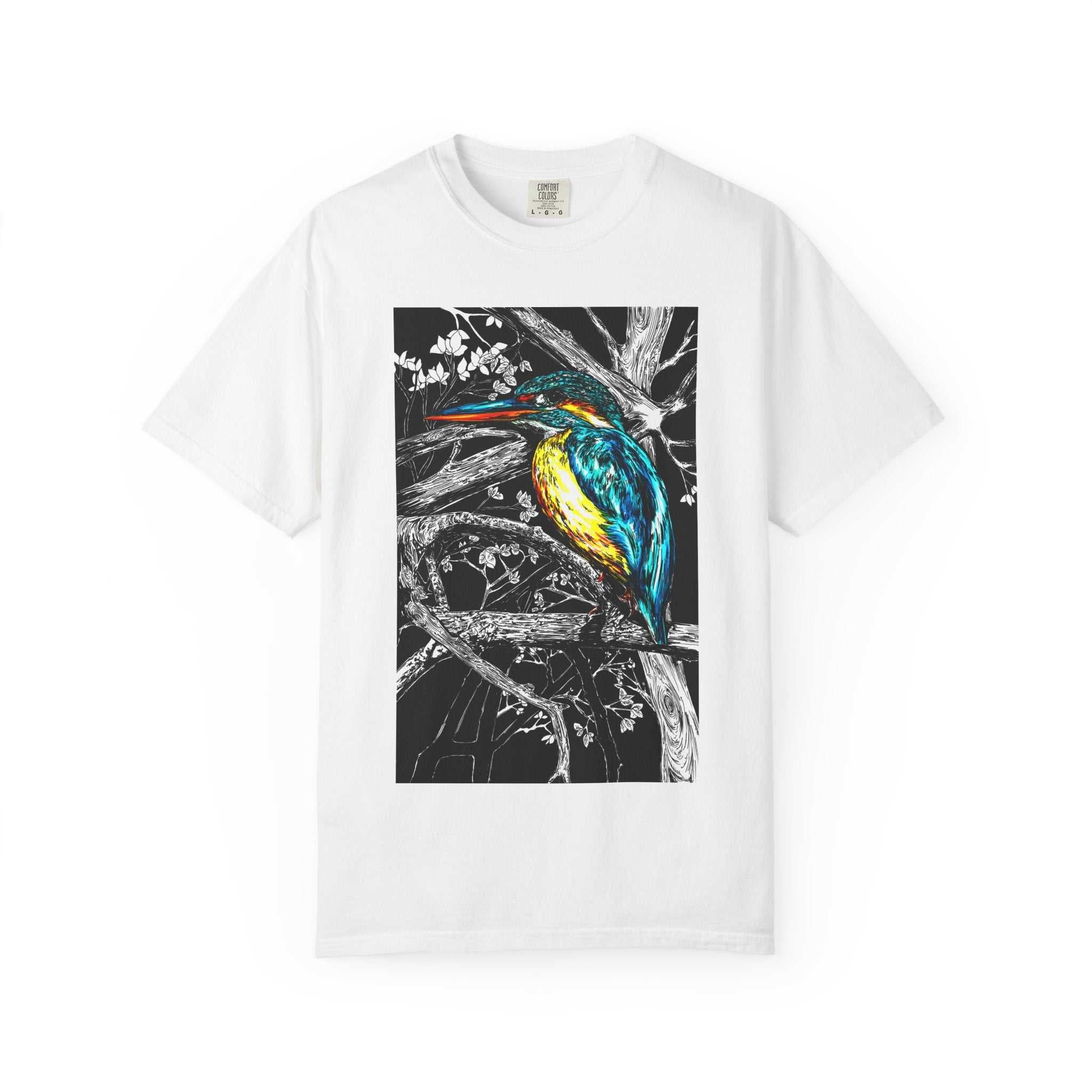 Discover the perfect shirt for nature lovers with our Kingfisher Graphic Unisex T-Shirt - Nature Lover's Tee. Stand out in style!