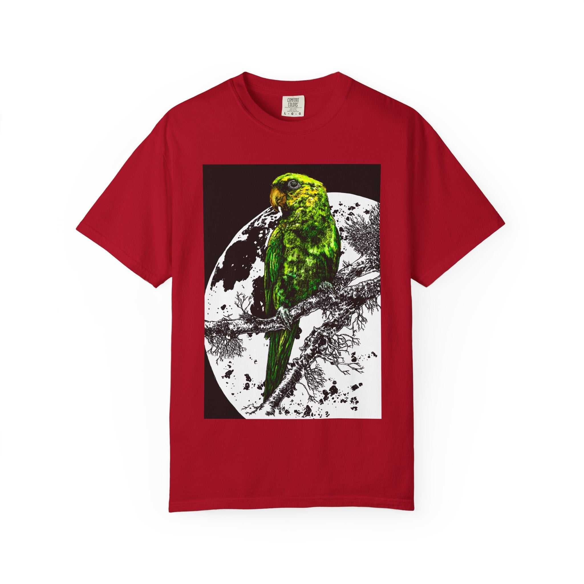 Cool Parrot in the Moonlight Unisex T-shirt