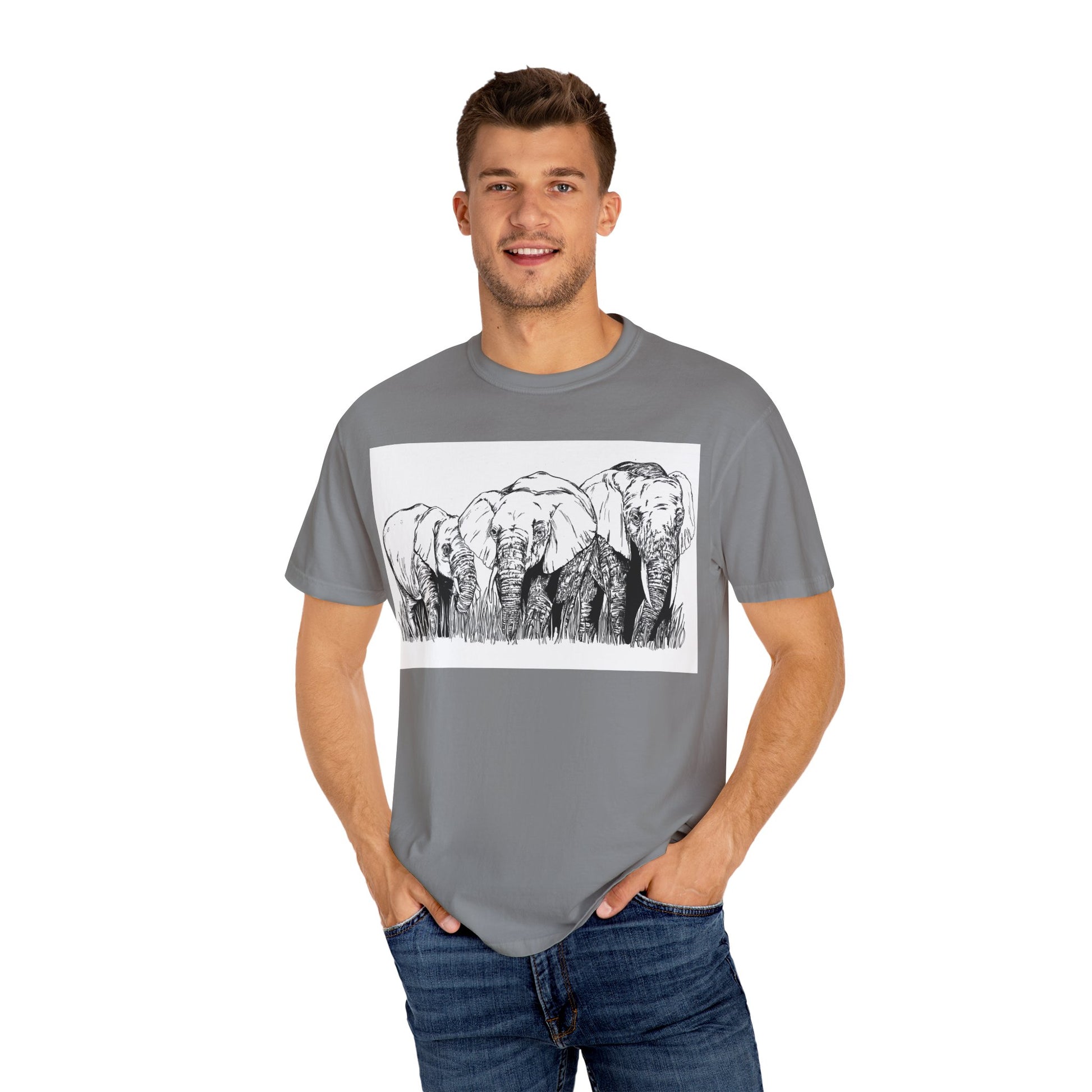 Eco-Friendly Elephant Graphic Unisex T-Shirt