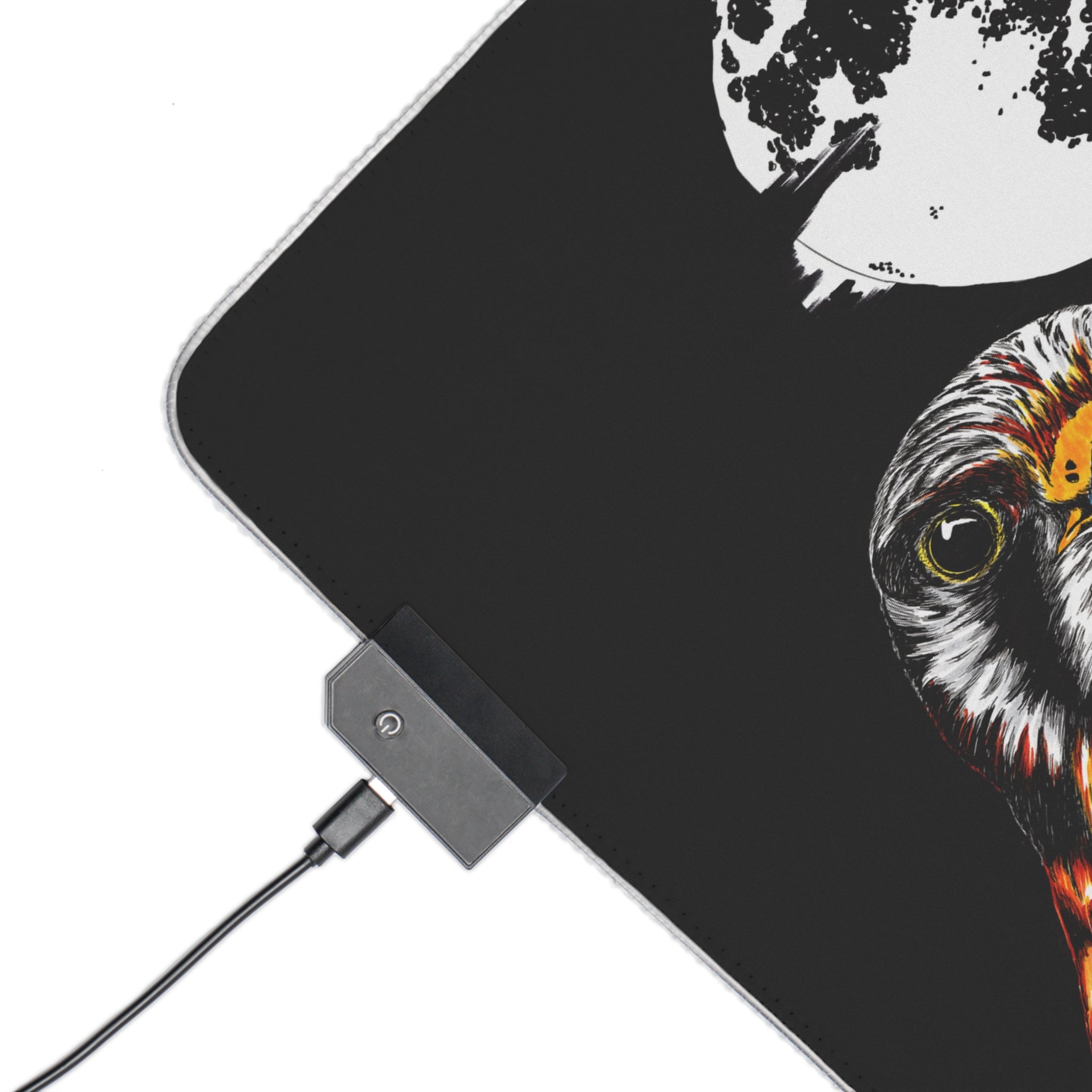 LED Gaming Mouse Pad with Hawk Design - Perfect for Gamers