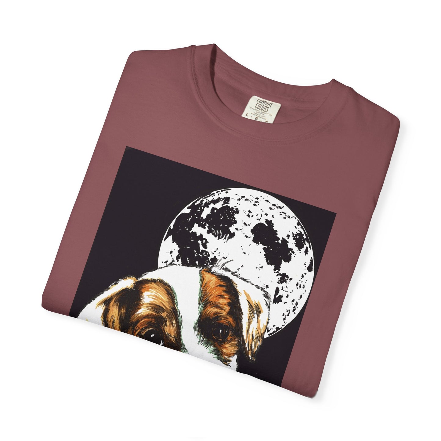 Moonlit Beagle Puppy Unisex Garment-Dyed T-shirt – Perfect for Animal Lovers