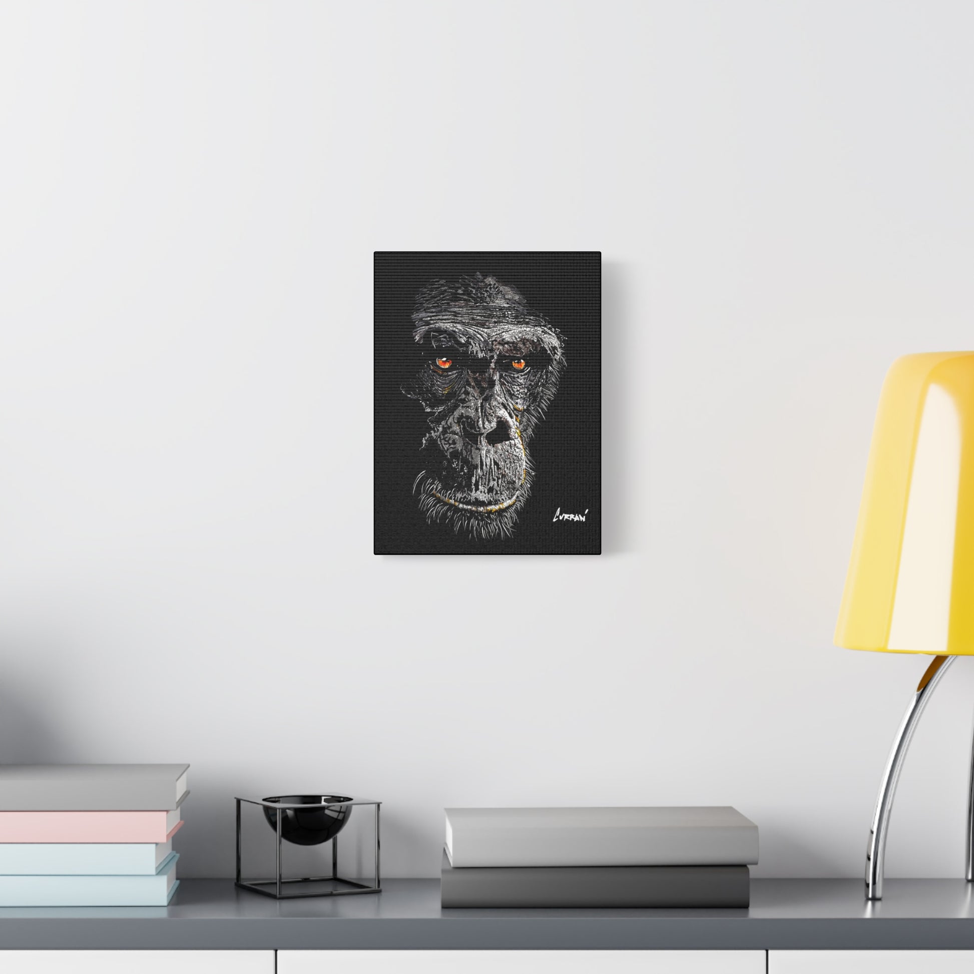 Gorilla 2 Wall Art, Gorilla Print, Hand-Drawn Gorilla,