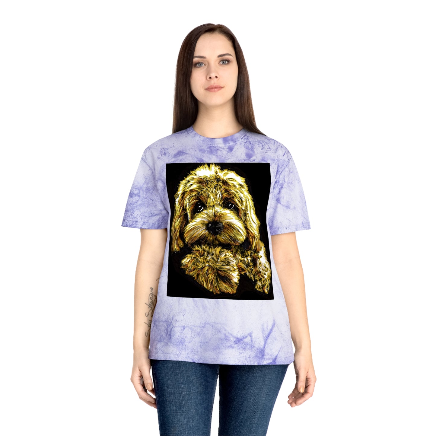 Puppy Color Blast Lover T-Shirt - Unisex Pet Portrait Tee