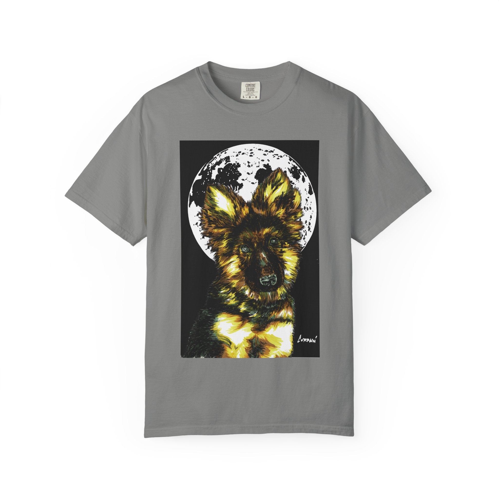 German Sheppard Puppy Unisex T-shirt - Hand Drawn Art