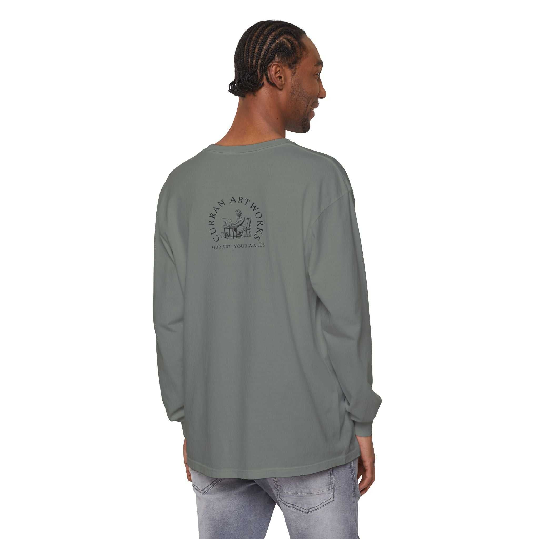 Moonlit Stag Long Sleeve T-Shirt - Unisex Nature Apparel