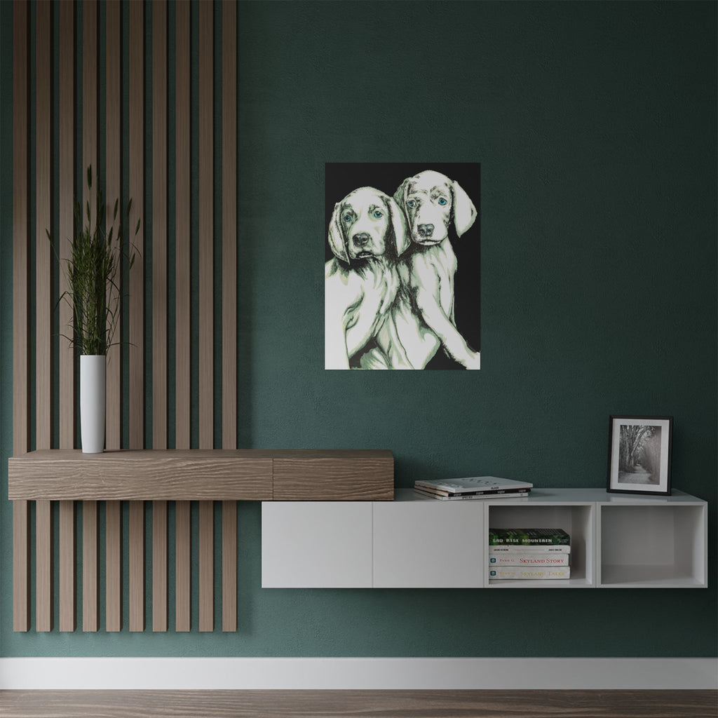 Custom Dog Art Satin Poster - Perfect for Pet Lovers