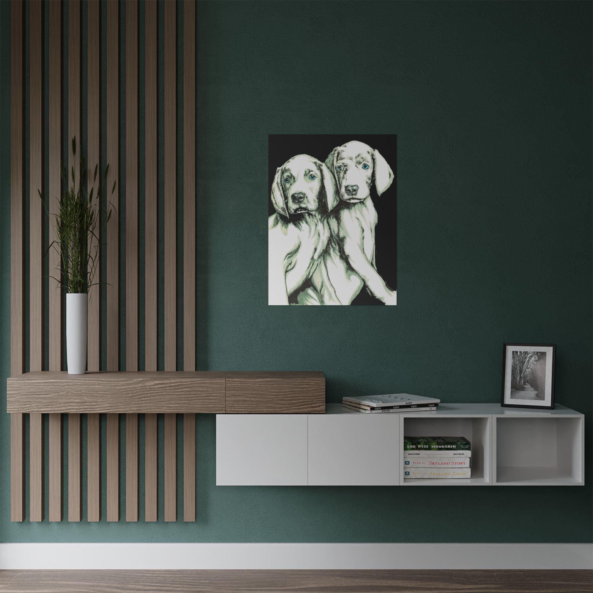 Custom Dog Art Satin Poster - Perfect for Pet Lovers