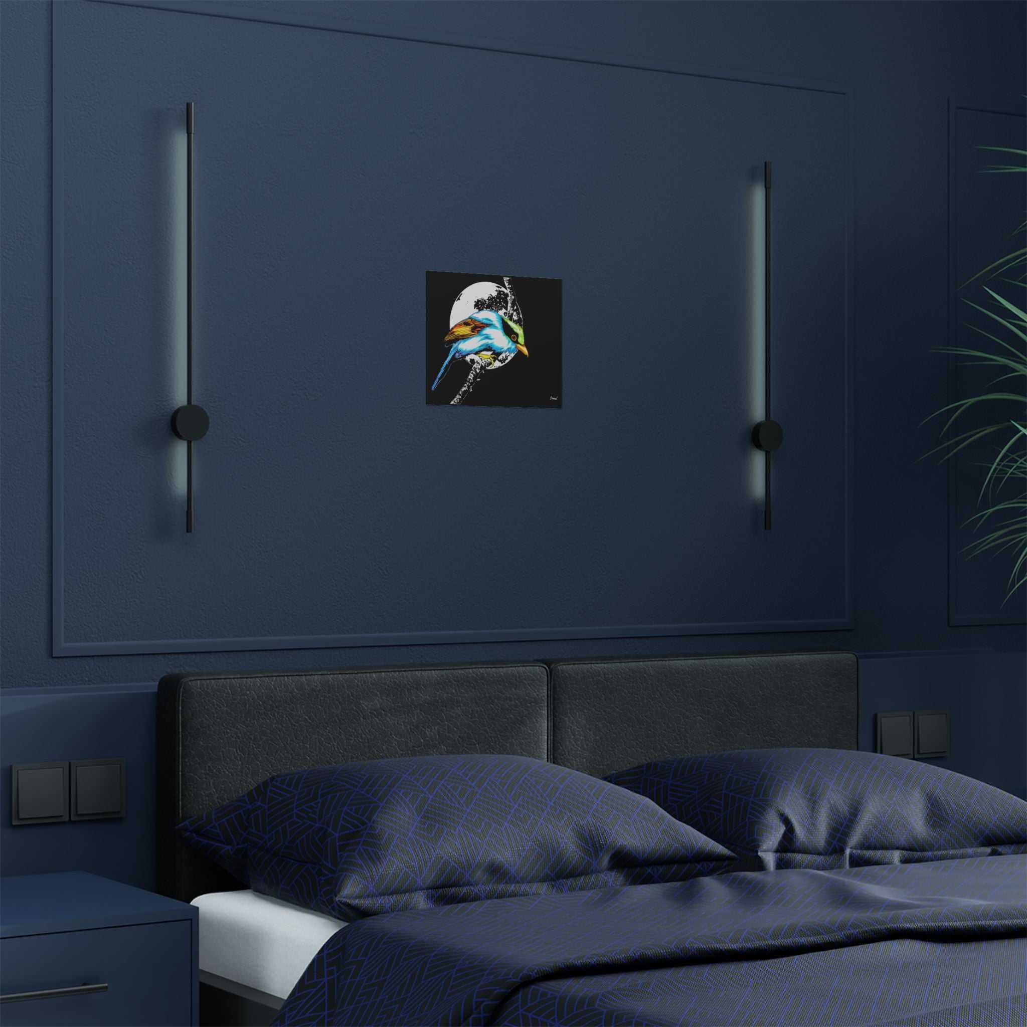 Bring nature's beauty into your space with our Vibrant Bird Satin Poster - Wall Art Print for Nature Lovers. Elevate your walls now!