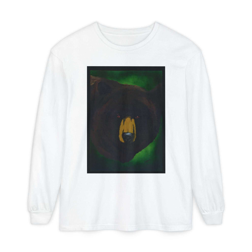 Brown Bear Portrait Long Sleeve Unisex T Shirt